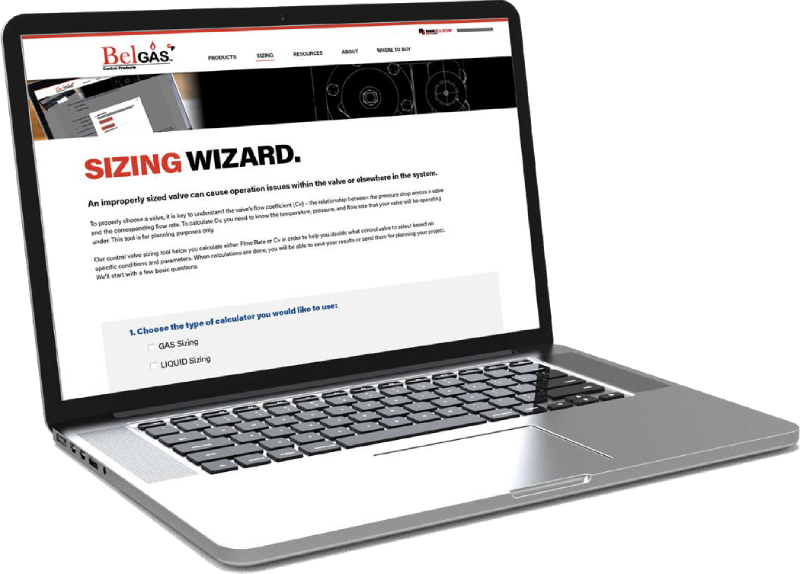 Sizing Wizard Laptop